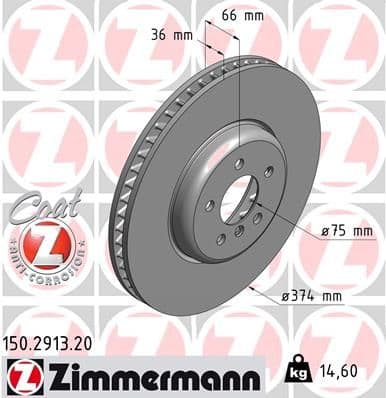 Disc frana ZIMMERMANN COAT Z 150.2913.20