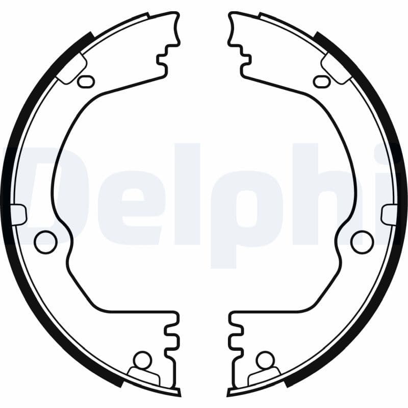 Set saboti frana, frana de mana DELPHI LS2090