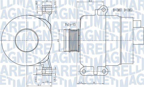 Generator / Alternator MAGNETI MARELLI 063731969010