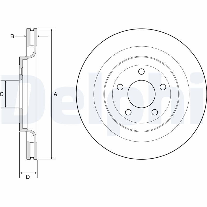 Disc frana DELPHI BG4832C