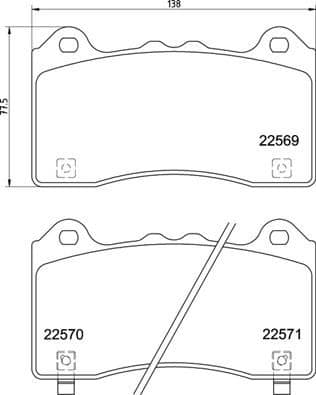 set placute frana,frana disc BREMBO PRIME LINE P 24 202
