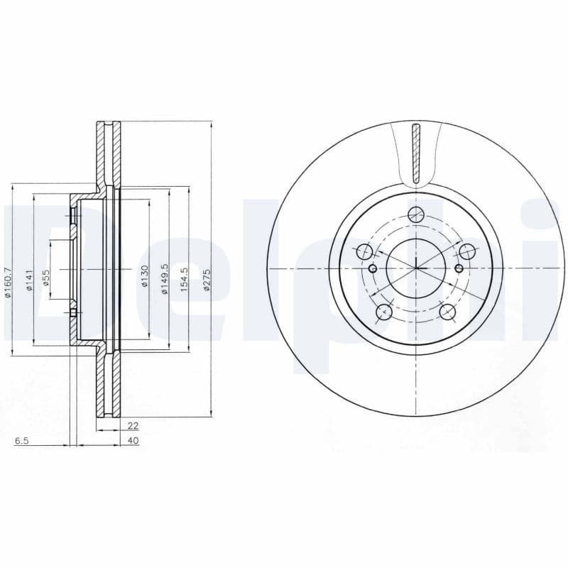 Disc frana DELPHI BG4277