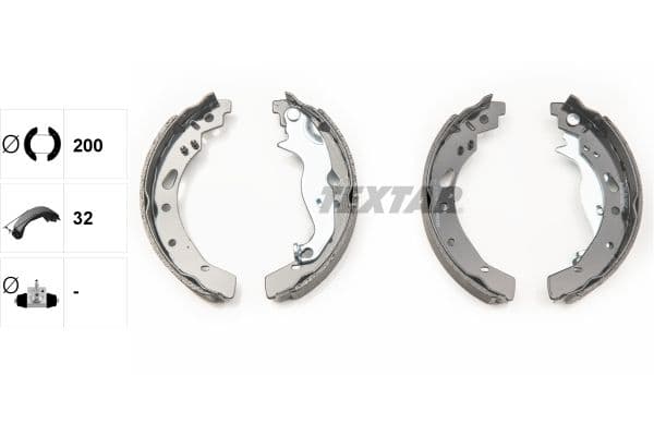 Set saboti frana TEXTAR 91072100