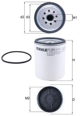 filtru combustibil MAHLE KC 384D