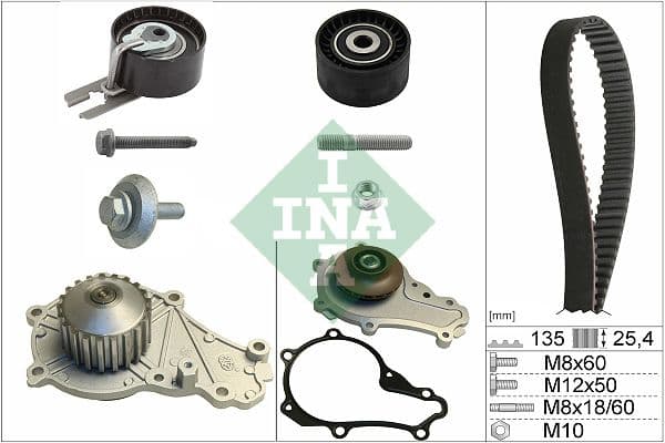 Set pompa apa + curea dintata Schaeffler INA 530 0369 30