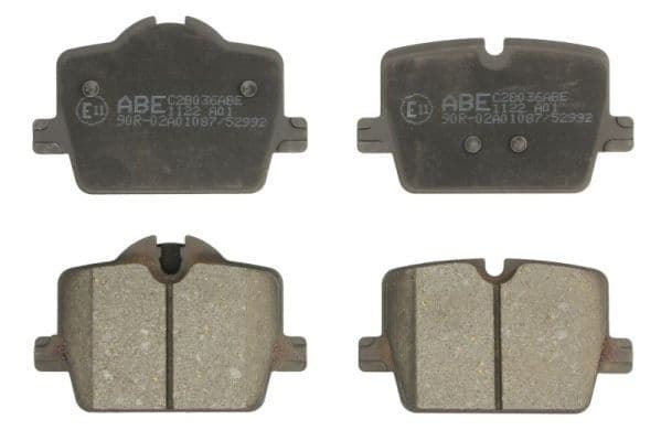 set placute frana,frana disc ABE C2B036ABE