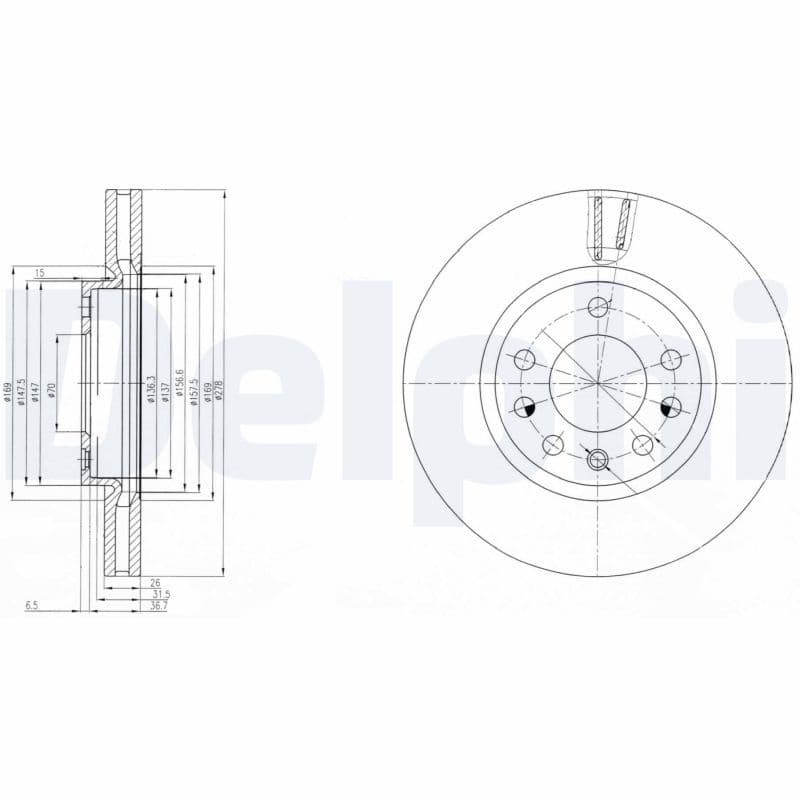 Disc frana DELPHI BG4149