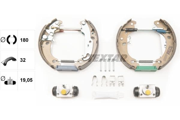 Set saboti frana TEXTAR Shoe Kit Pro 84060000