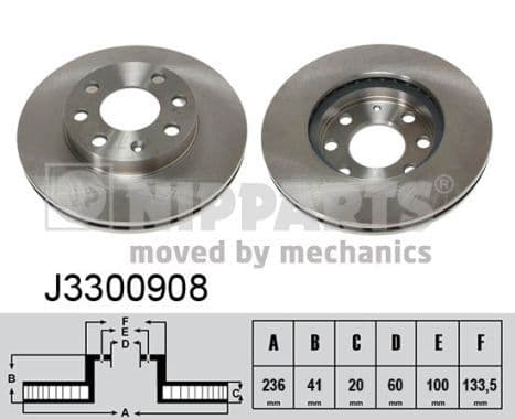 Disc frana NIPPARTS J3300908