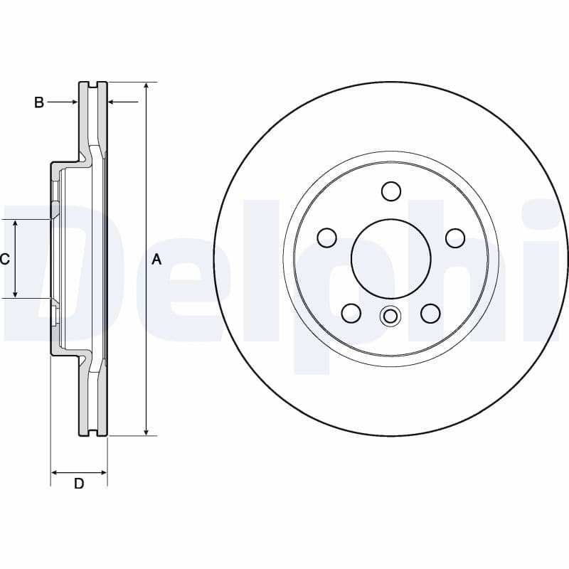 Disc frana DELPHI BG4777C