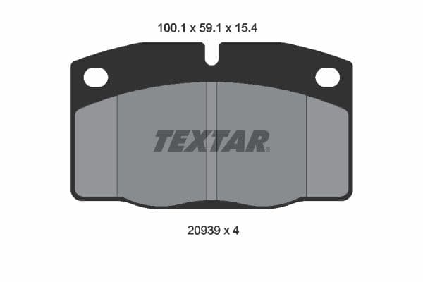 set placute frana,frana disc TEXTAR 2093903