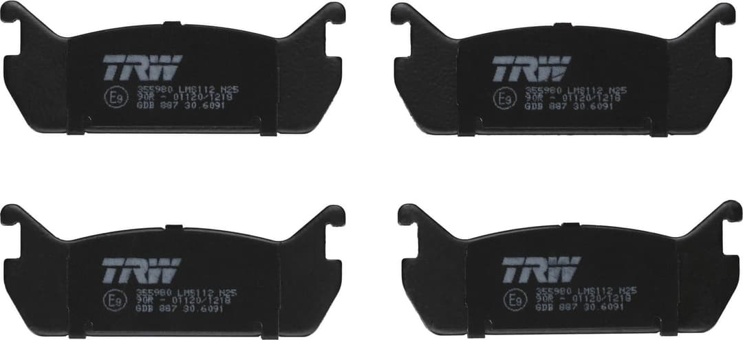 set placute frana,frana disc TRW GDB887