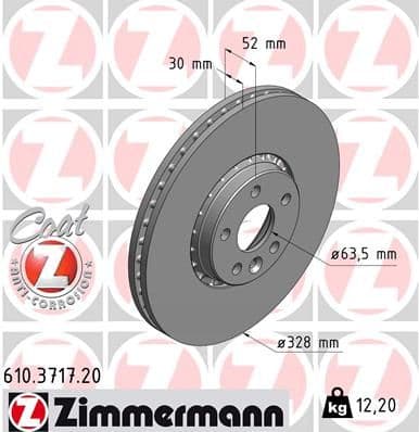 Disc frana ZIMMERMANN COAT Z 610.3717.20