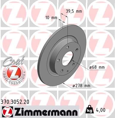 Disc frana ZIMMERMANN COAT Z 370.3052.20