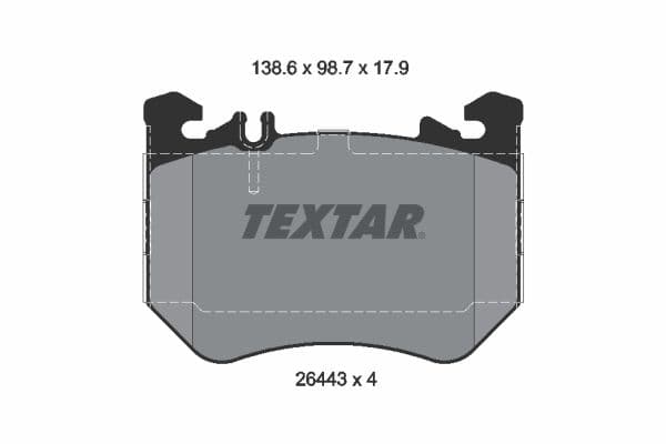 set placute frana,frana disc TEXTAR Q+ 2644303
