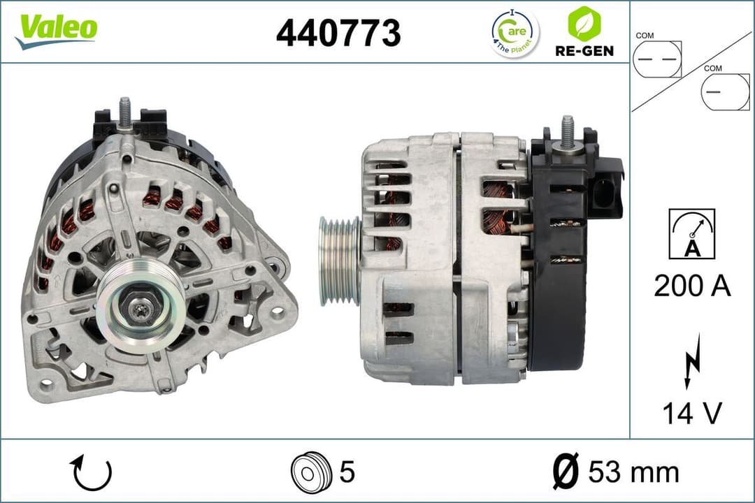 Generator / Alternator VALEO RE-GEN REMANUFACTURED 440773
