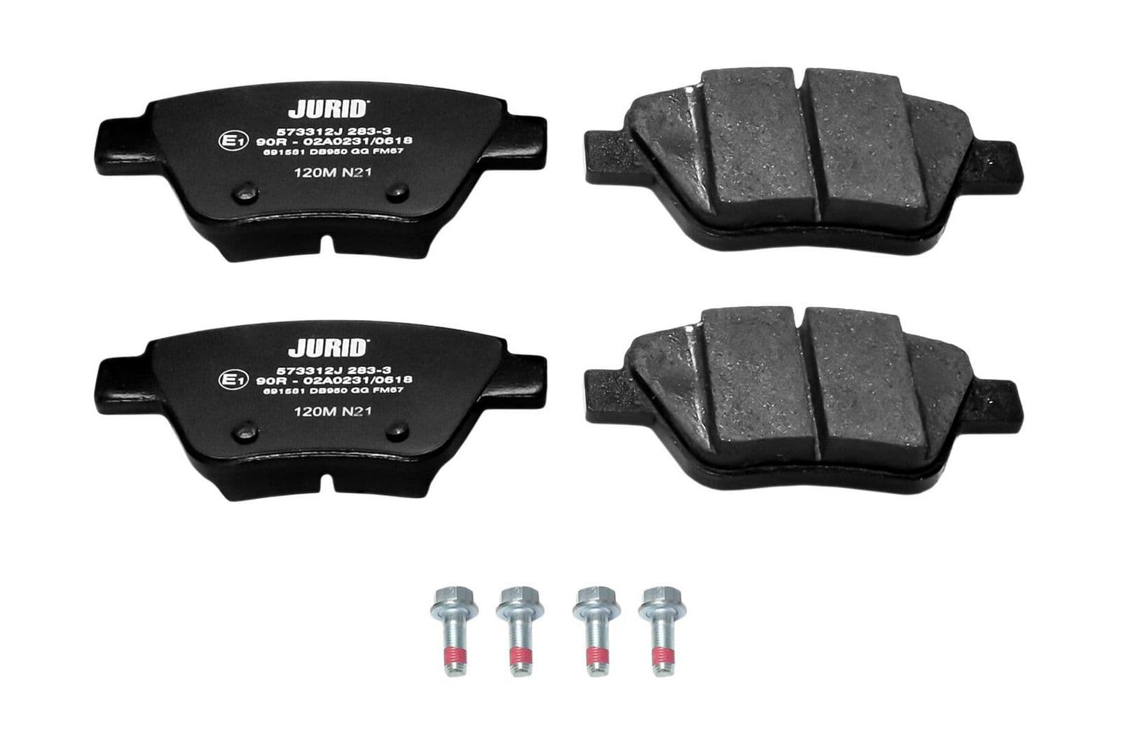 set placute frana,frana disc JURID 573312J