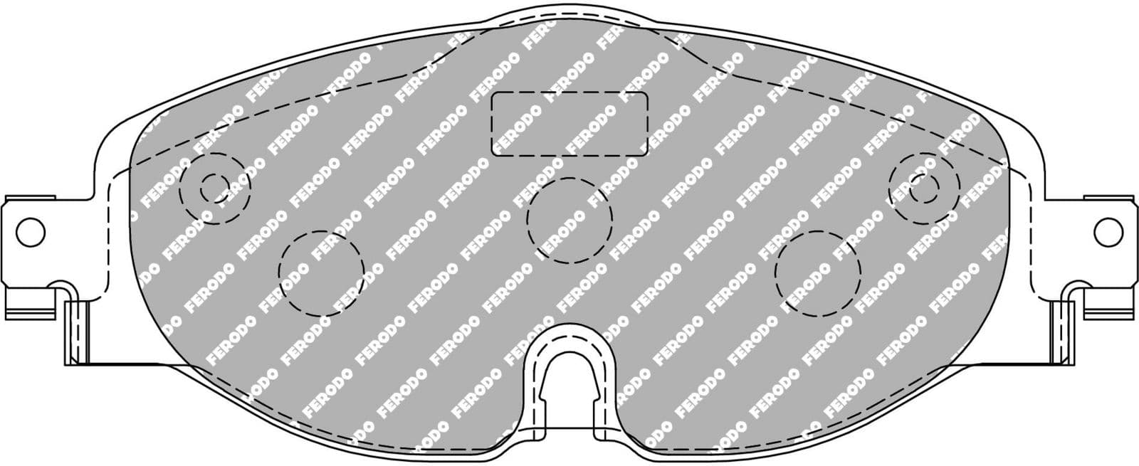 set placute frana,frana disc FERODO FDS4433