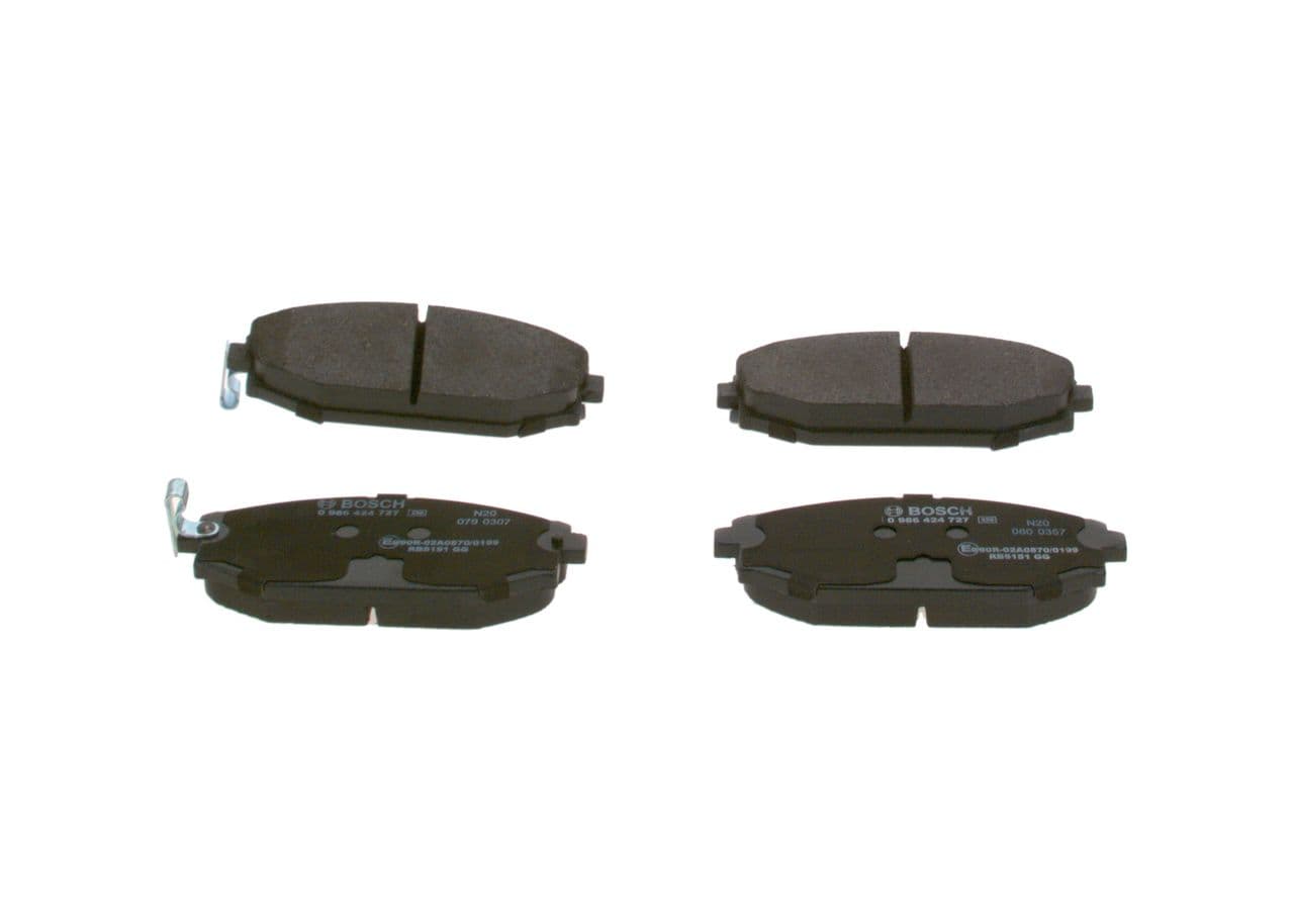 set placute frana,frana disc BOSCH 0 986 424 727