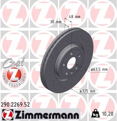 Disc frana ZIMMERMANN SPORT Z 290.2269.52