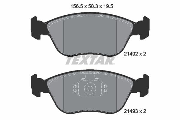 set placute frana,frana disc TEXTAR Q+ 2149201