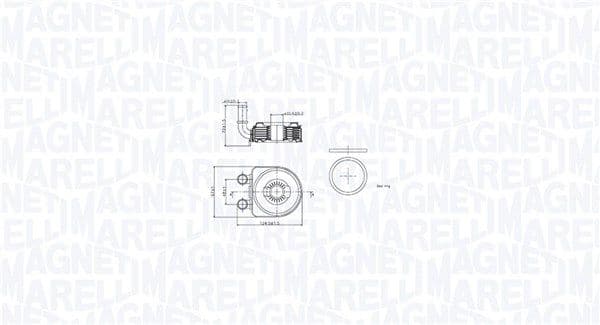 Radiator ulei, ulei motor MAGNETI MARELLI 350300002500