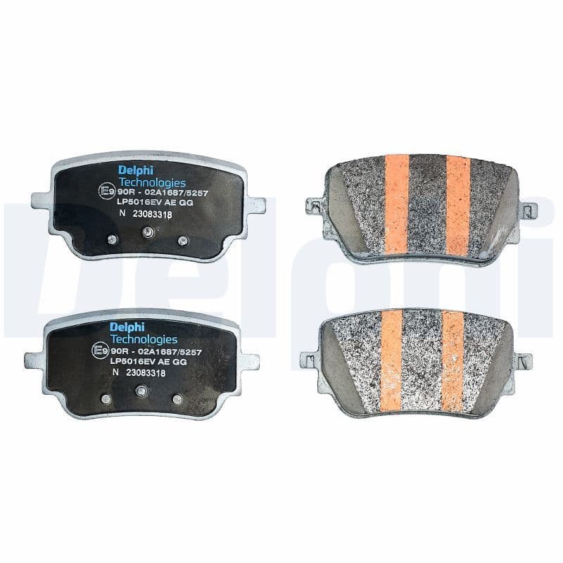 set placute frana,frana disc DELPHI LP5016EV
