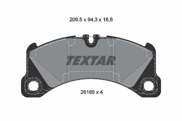 set placute frana,frana disc TEXTAR 2618501