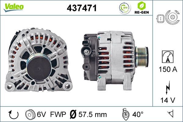 Generator / Alternator VALEO 437471