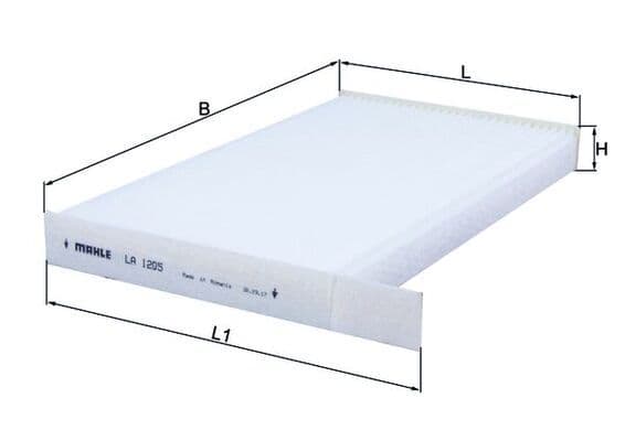 Filtru, aer habitaclu MAHLE LA 1205