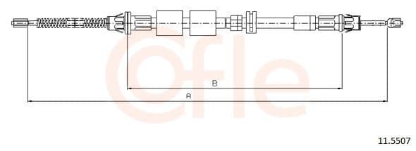 Cablu, frana de parcare COFLE 11.5507