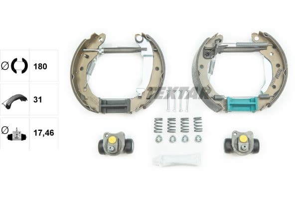 Set saboti frana TEXTAR Shoe Kit Pro 84054000