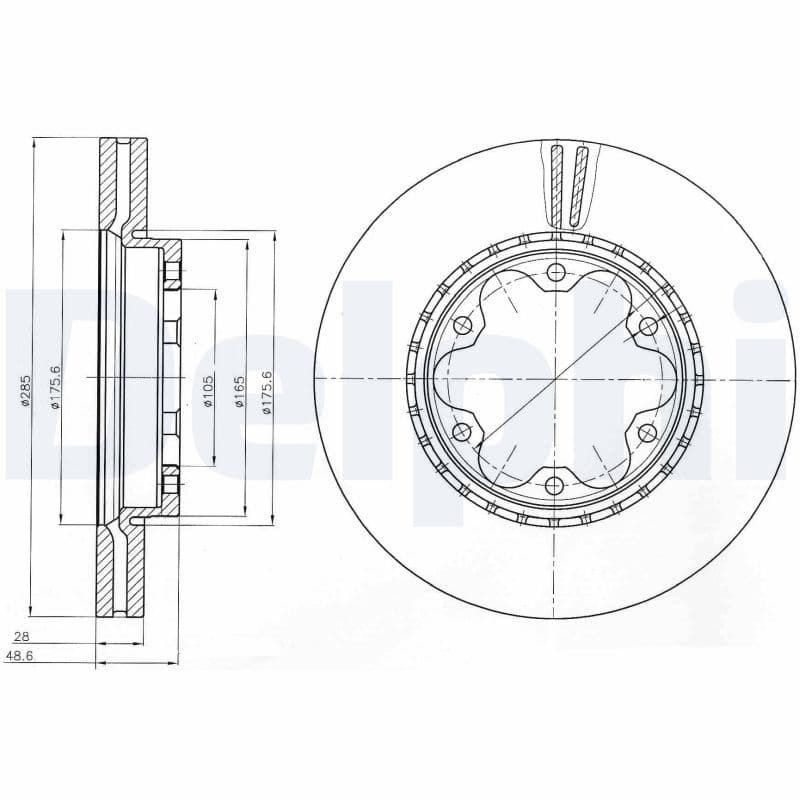 Disc frana DELPHI BG4210