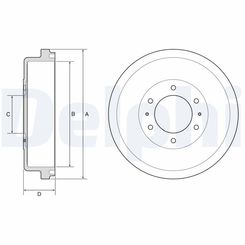 Tambur frana DELPHI BF635