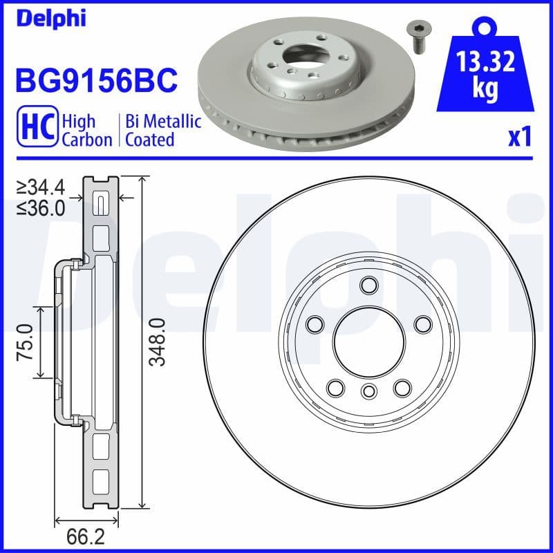Disc frana DELPHI BG9156BC