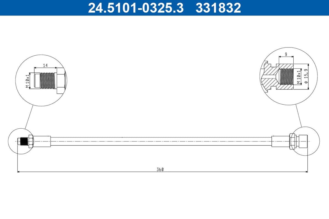Furtun frana ATE 24.5101-0325.3