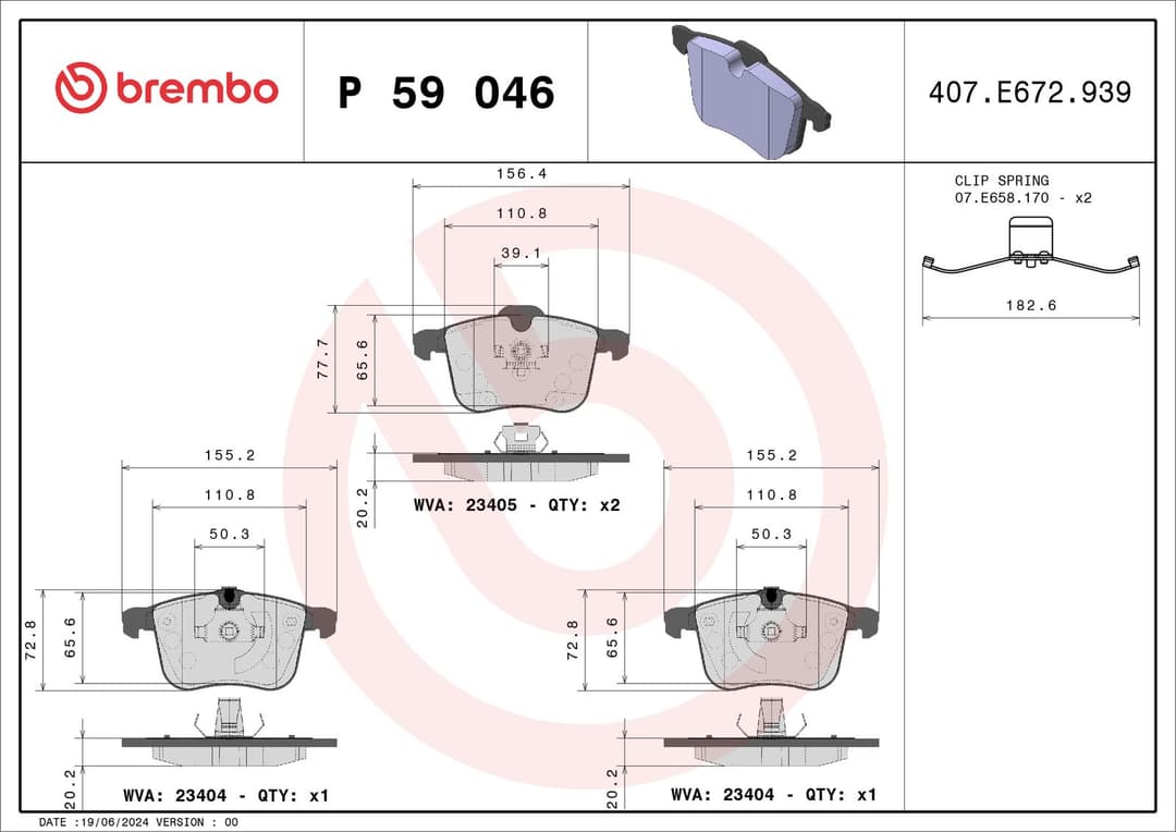 set placute frana,frana disc BREMBO PRIME LINE P 59 046
