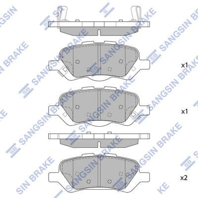 set placute frana,frana disc HI-Q SP1459