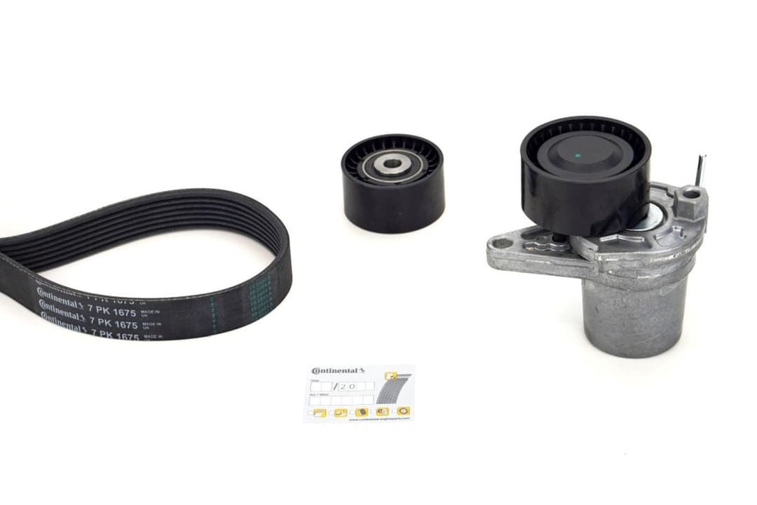 Set curea transmisie cu caneluri CONTINENTAL CTAM 7PK1675K1