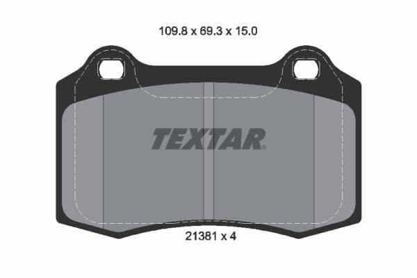 set placute frana,frana disc TEXTAR Q+ 2138102