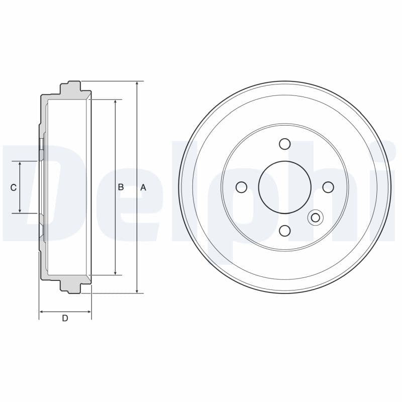 Tambur frana DELPHI BF637