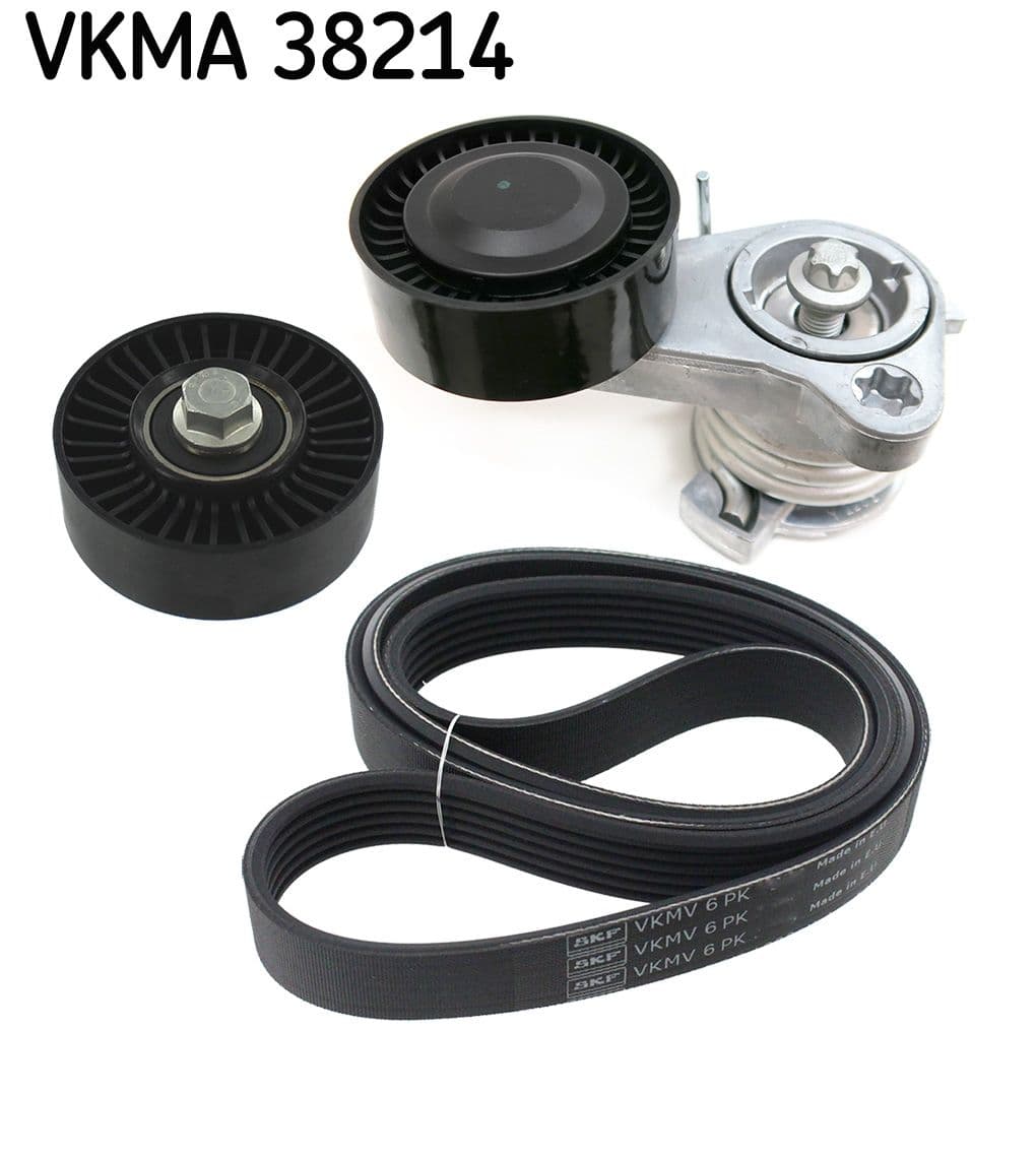 Set curea transmisie cu caneluri SKF VKMA 38214