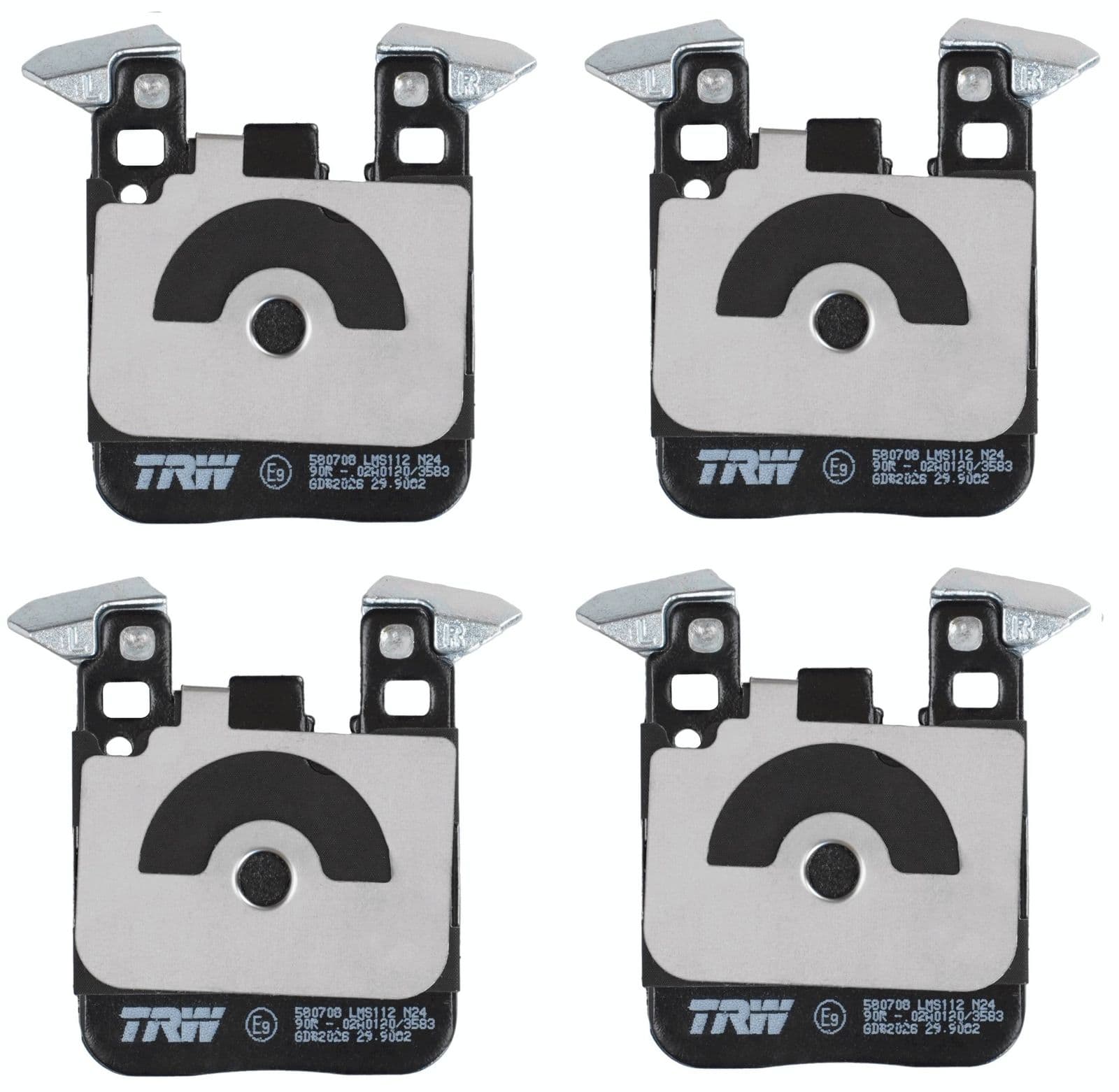 set placute frana,frana disc TRW GDB2028