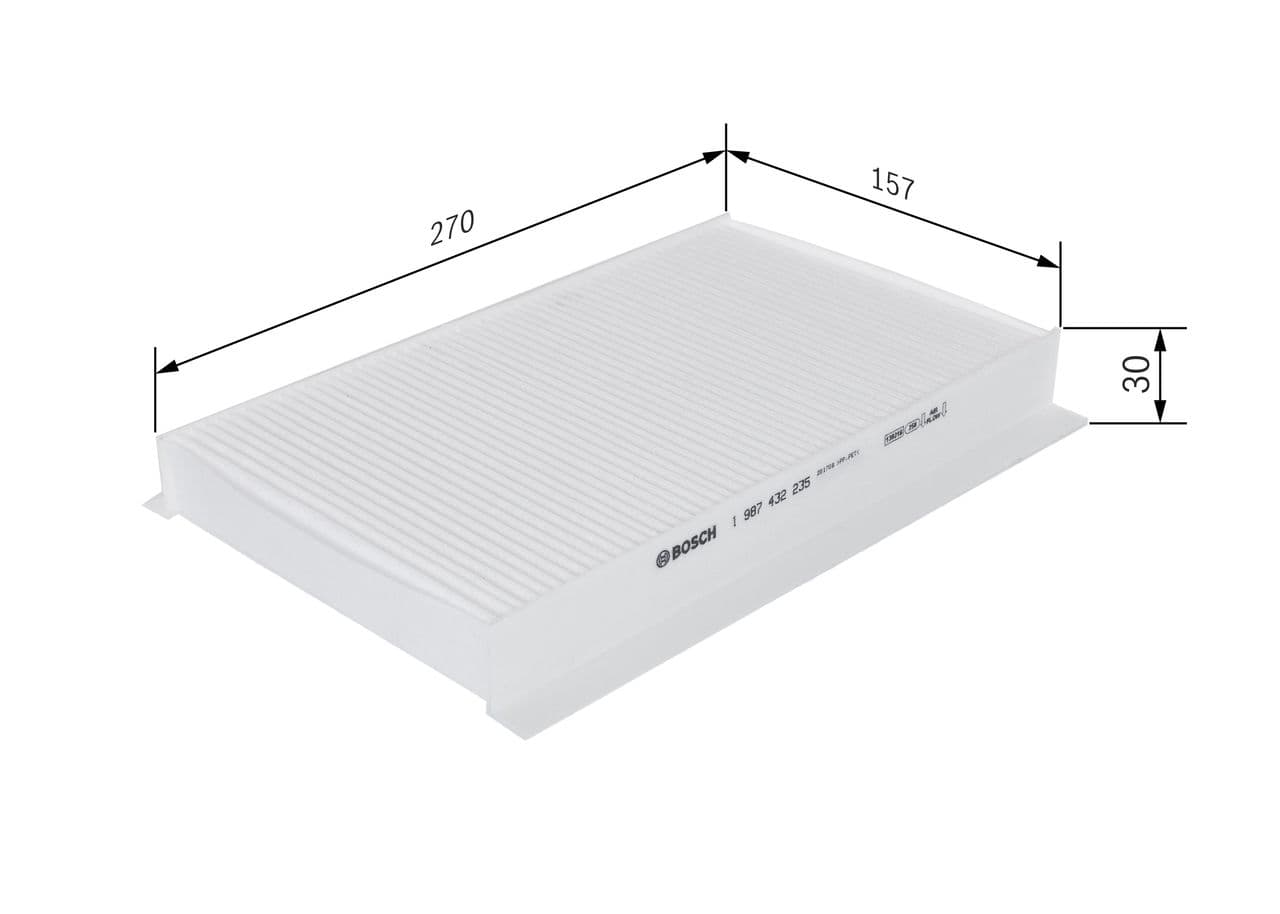 Filtru, aer habitaclu BOSCH 1 987 432 235