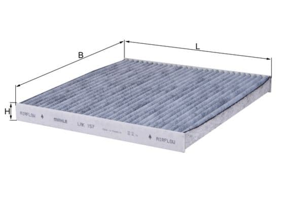 Filtru, aer habitaclu MAHLE LAK 157