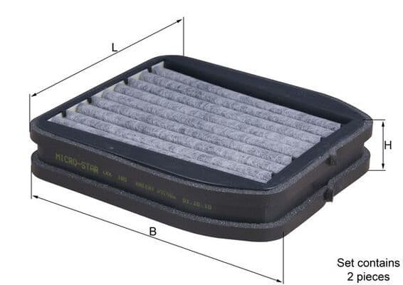 Filtru, aer habitaclu MAHLE LKK 165/S