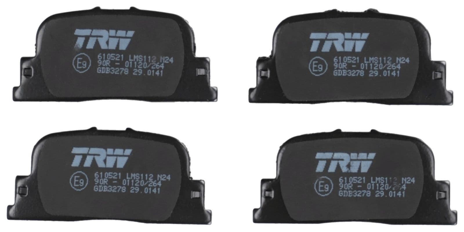 set placute frana,frana disc TRW GDB3278