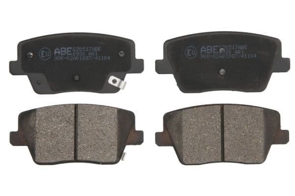 set placute frana,frana disc ABE C20517ABE