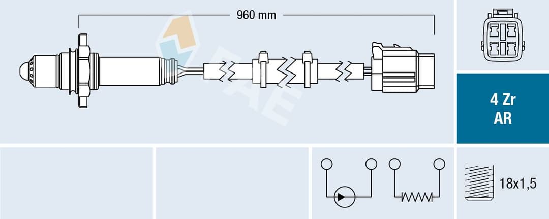 Sonda Lambda FAE 75631