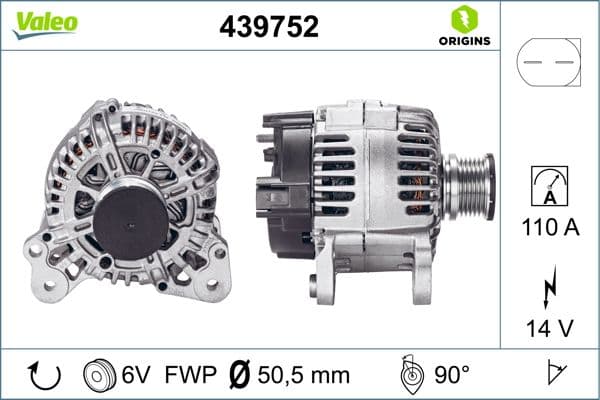 Generator / Alternator VALEO 439752